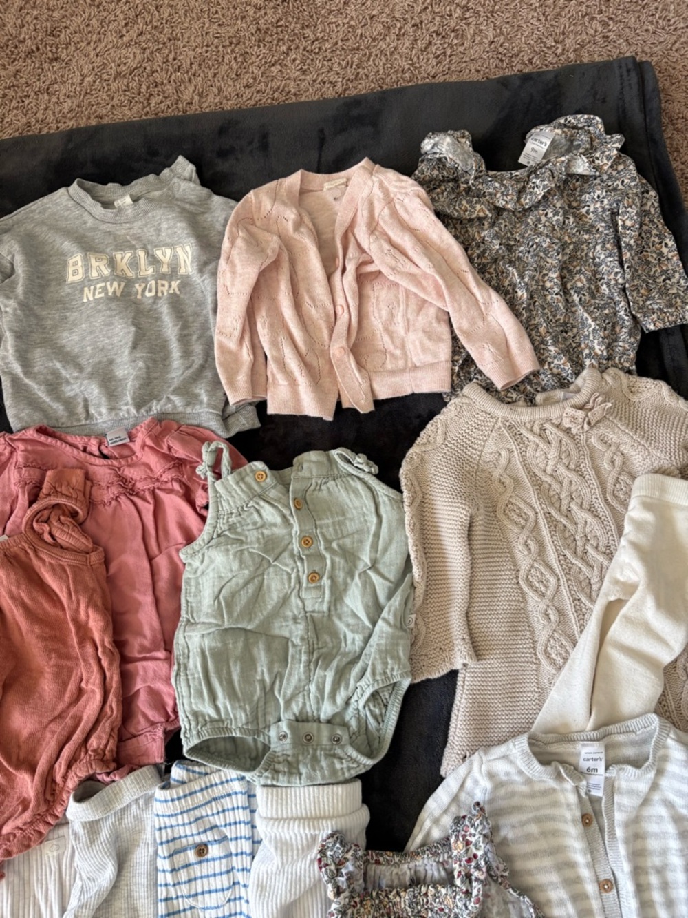 H&M Kids Matching Set - Pink, Rust, Green, Gray, Cream - Picture 6 of 7